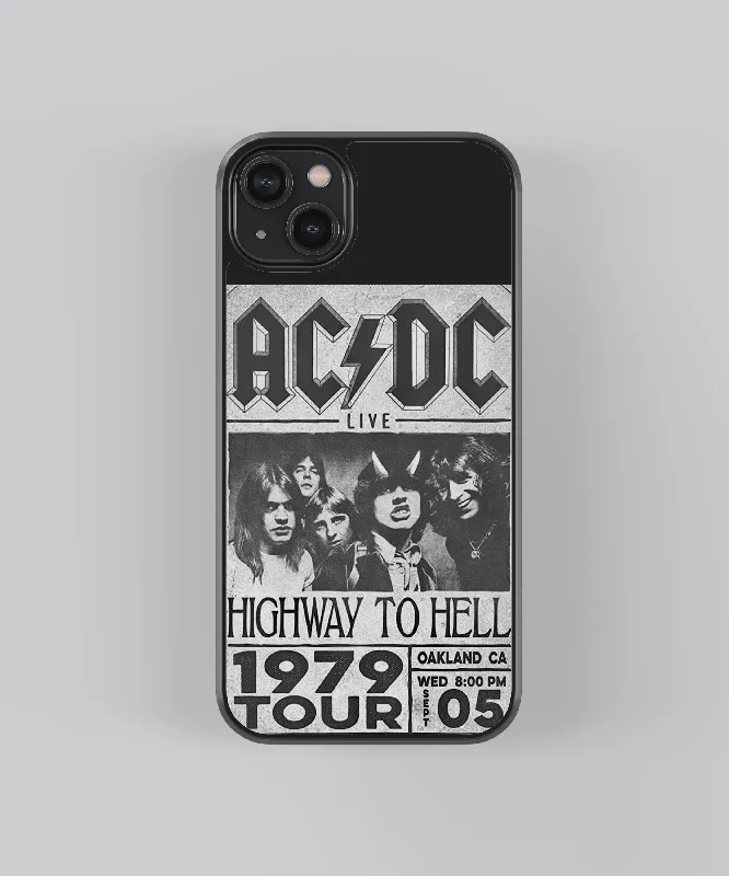 AC DC Spotify Glass Phone Case Cover