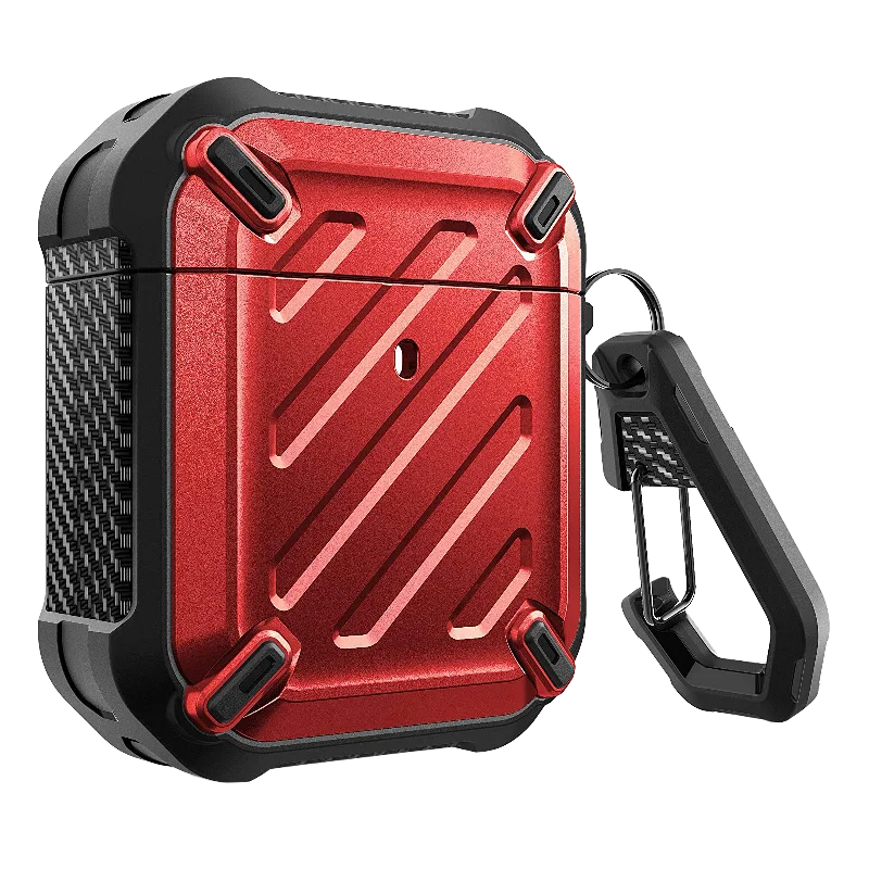 Apple AirPods 1 & 2 Unicorn Beetle Pro Rugged Case-Metallic Red