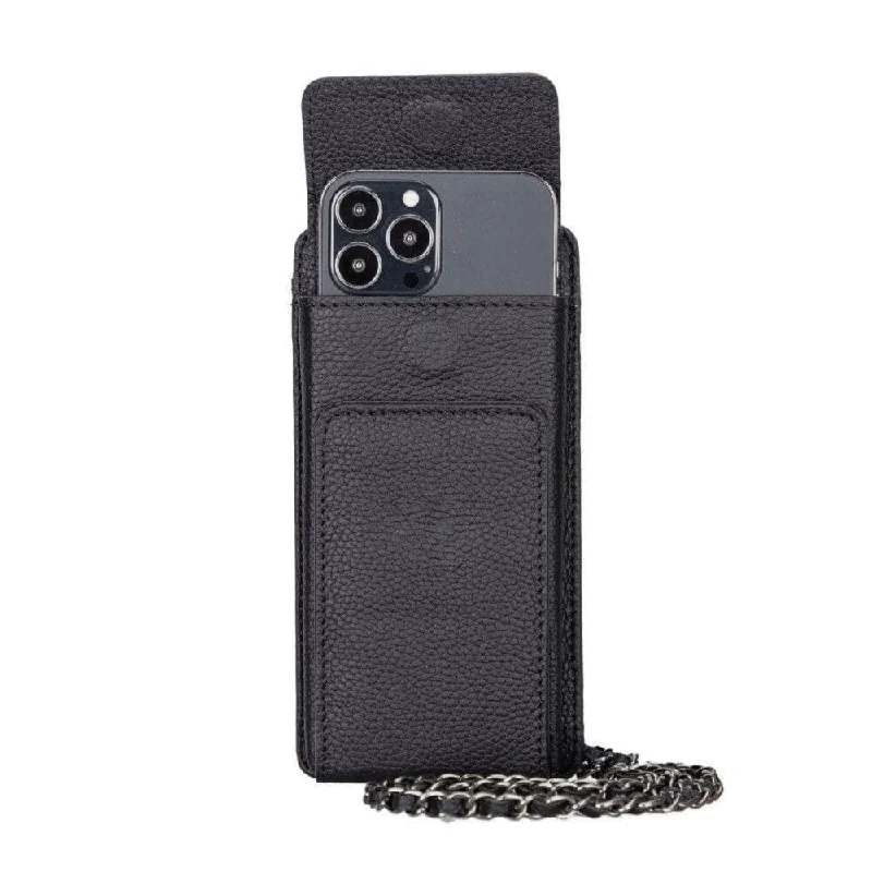 Avjin Crossbody Leather Bag Compatible With Phones Up To 6.9""