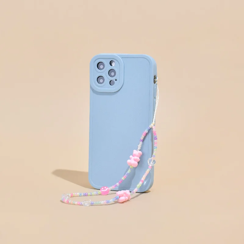 Beaded Phone Strap - Pastel Bears