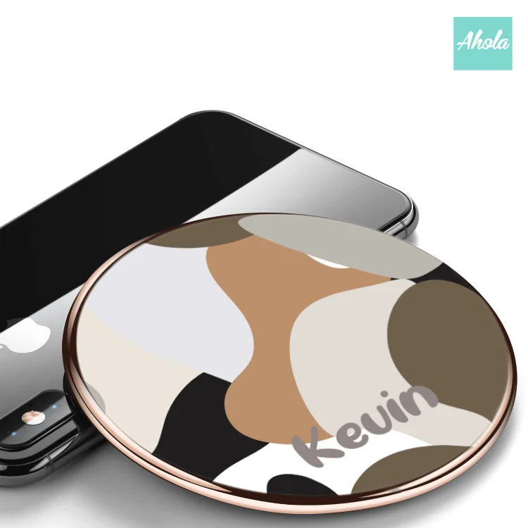 【Camouflage】15W Ultra thin FastWireless Charger Pad 迷彩名字無線差電板