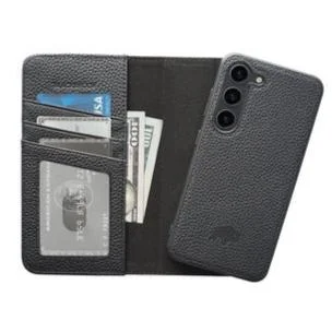 Carson Samsung Galaxy S23 Wallet Case, Pebble Black