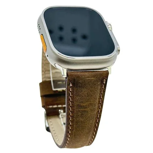 Classic Band for Apple Watch Ultra 49mm, Distressed Coffee