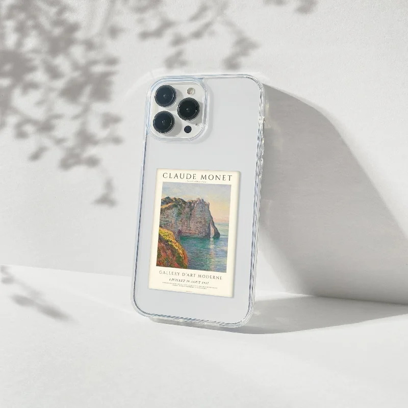 Claude Monet Gallery Aesthetic Polaroid Silicone Clear Case