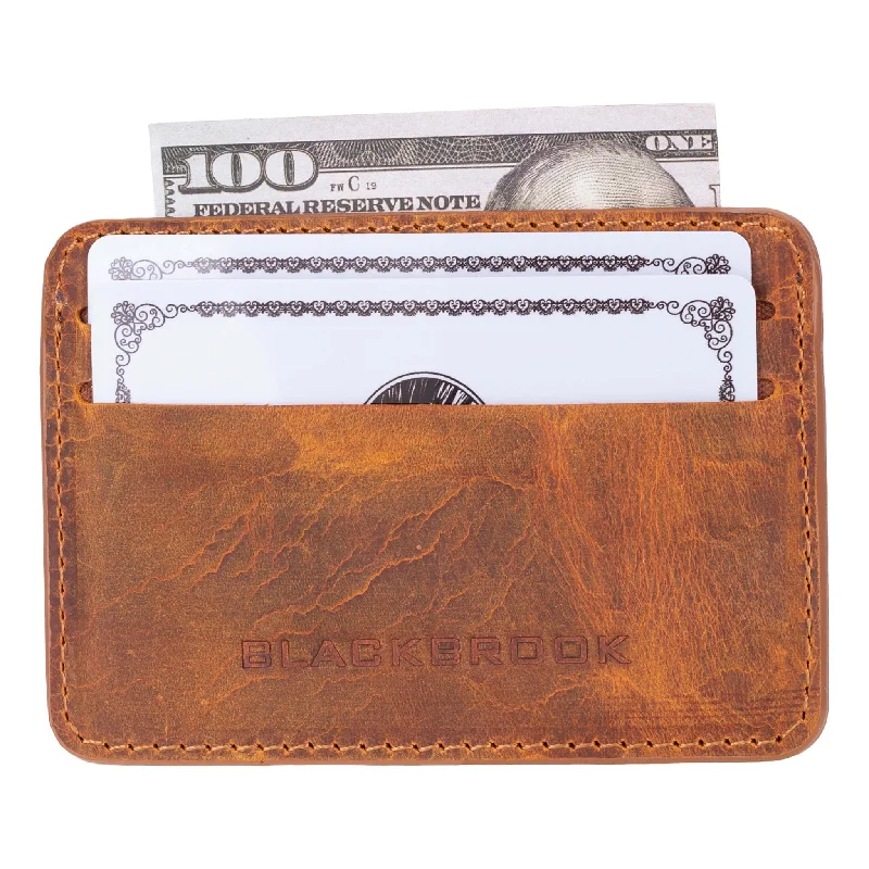 Cole Card Holder Wallet, Golden Brown