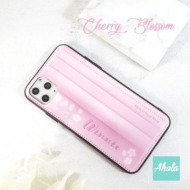 【Colorful Surgical Mask】 Black bumper tempered glass phone Case全包邊玻璃名字電話殼