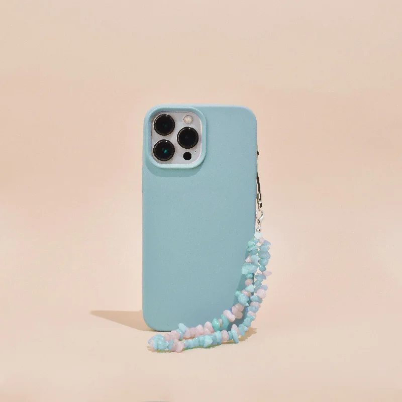 Crystal Phone Strap - Pink & Blue