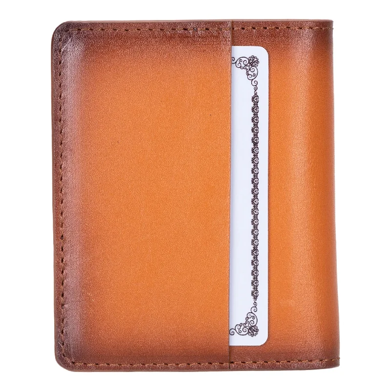 Dean Card Wallet, Burnished Tan