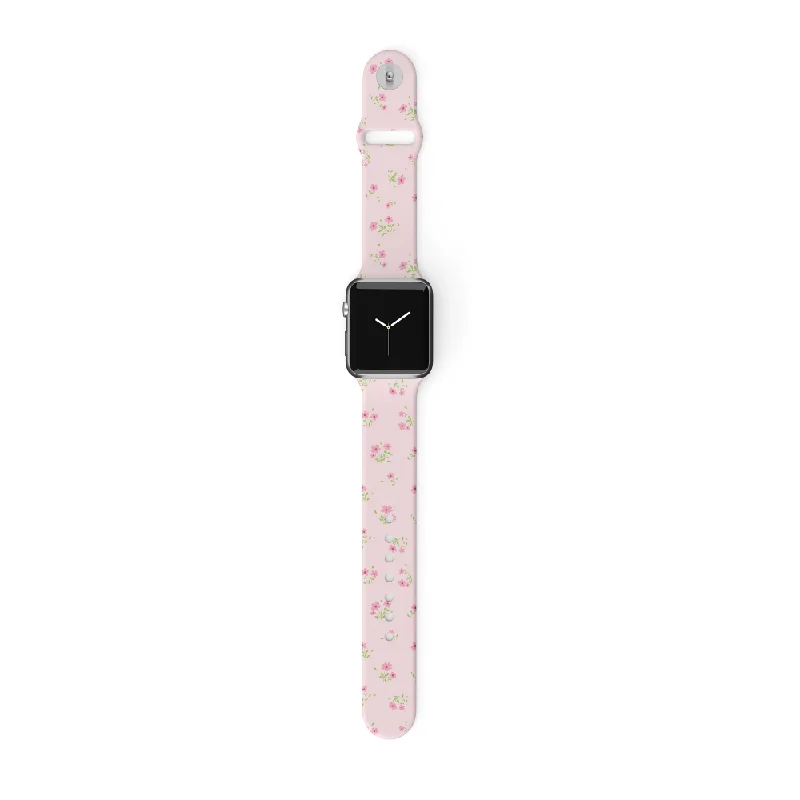 Ditsy Floral Pink Apple Watch Strap