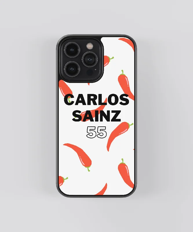 F1 Carlos Sainz Pop Culture Glass Phone Case