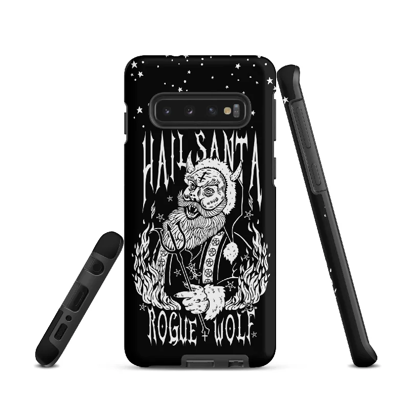 Hail Santa Tough Phone Case for Samsung - Xmas Witchy Shockproof Anti-scratch Goth Cover Gothic Christmas Gifts