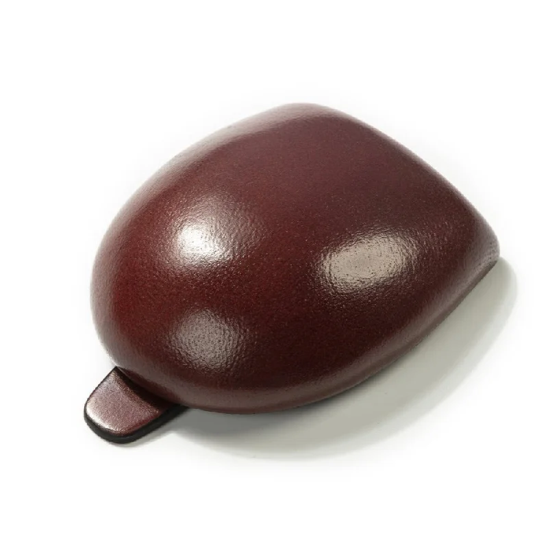 Small Coin Case ""Tacco"" Egg Shaped Bordeaux