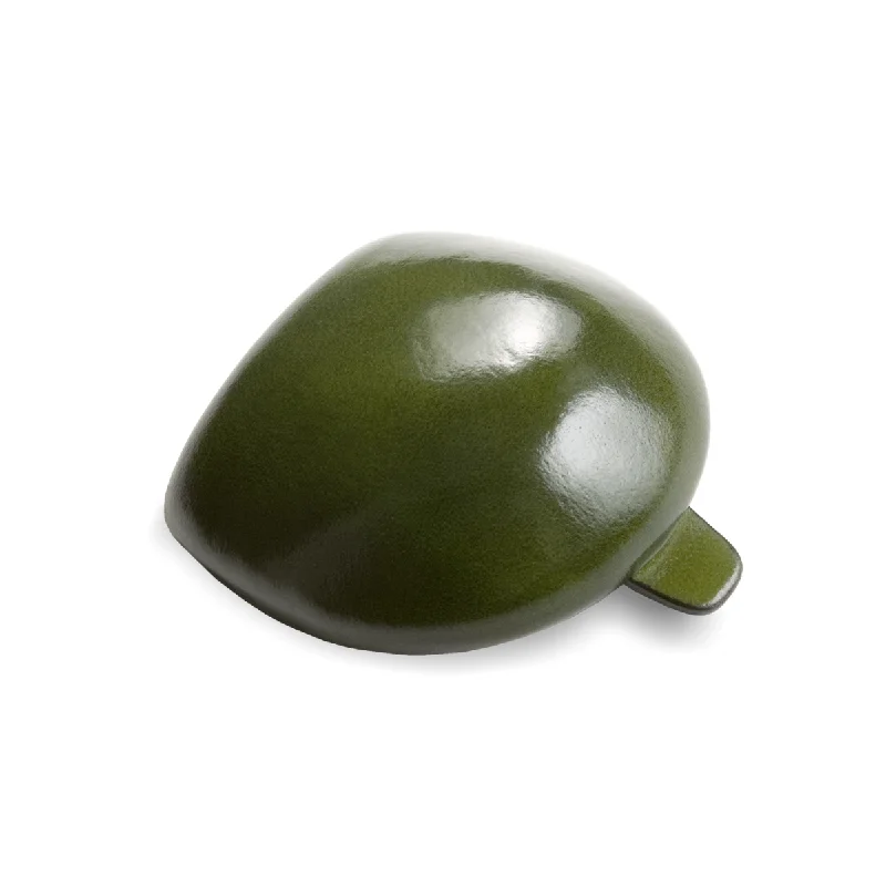 Small Coin Case ""Tacco"" Egg Shaped Dark Green