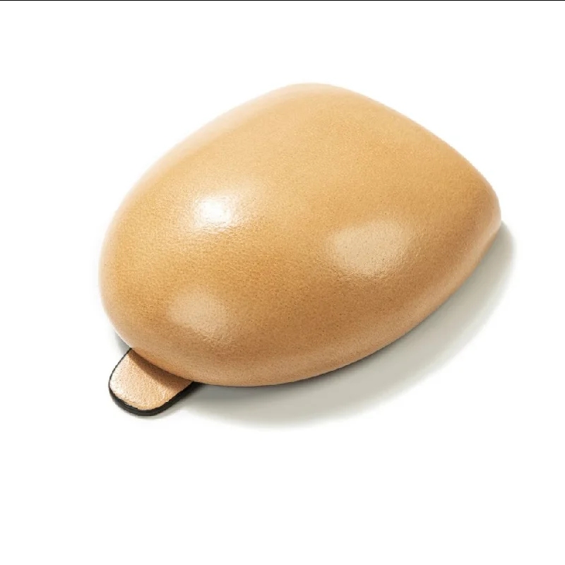 Small Coin Case ""Tacco"" Egg Shaped Natural