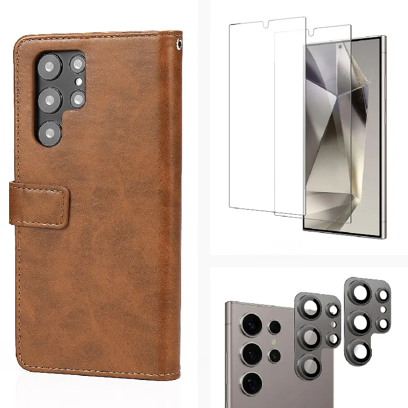 Brown Leather / Titanium Gray