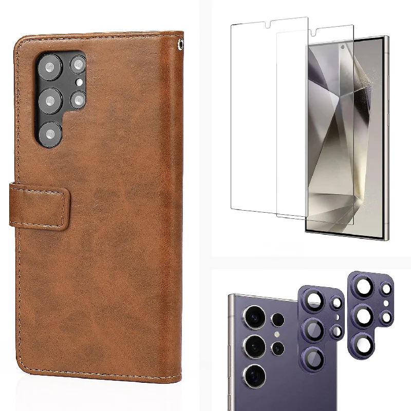 Brown Leather / Titanium Violet