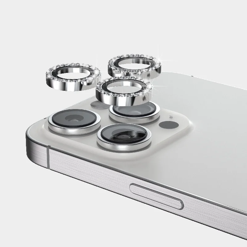 iPhone Camera Lens Bling Silver