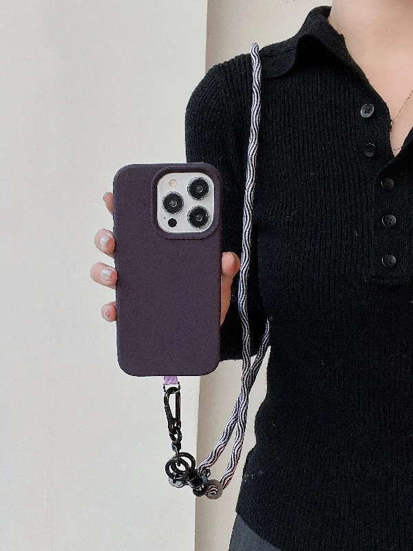 Lanyard For iPhone Liquid Silicon Cases