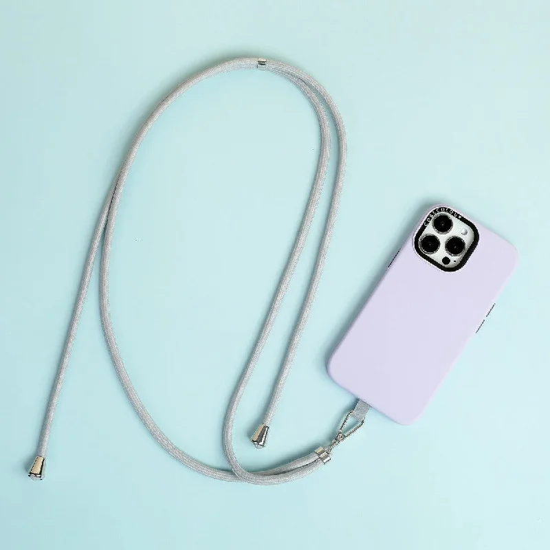 Light Grey Phone Strap with Strap Card