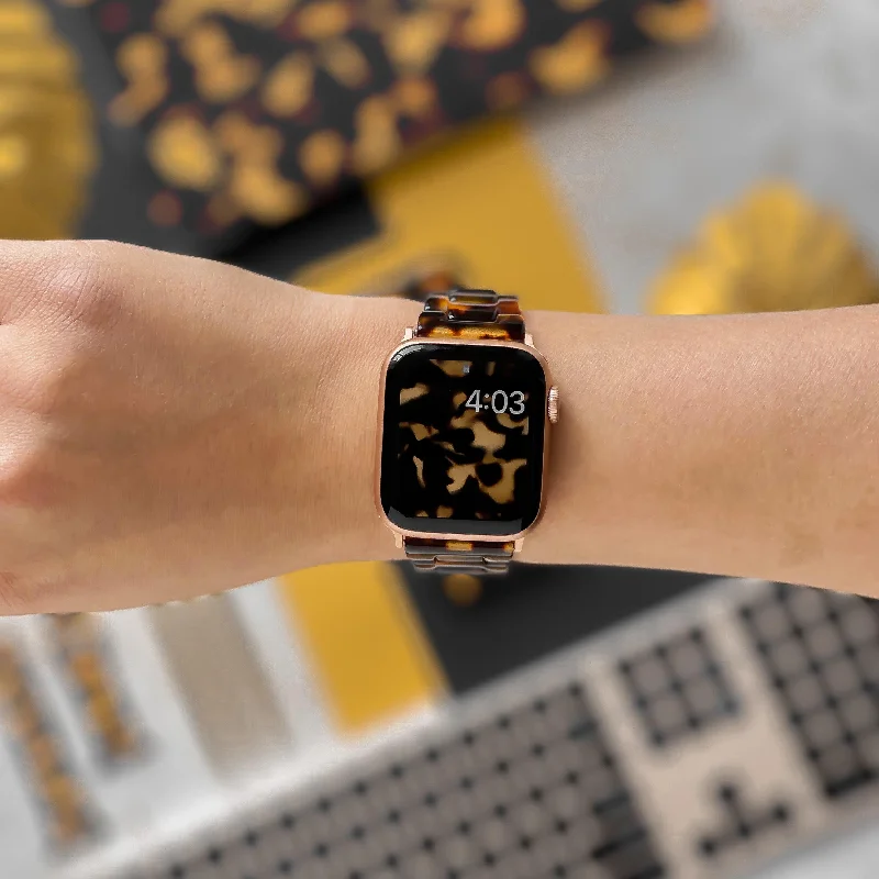 Luxe Tortoiseshell Apple Watch Strap