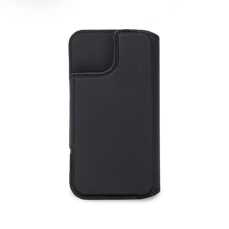 MagSafe® Compatible Black Flip Wallet