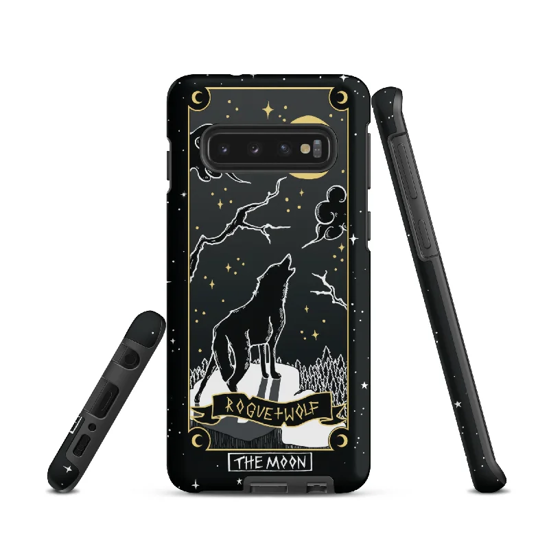 Moon Tarot Tough Phone Case for Samsung - Witchy Shockproof Anti-scratch Goth Accessory Cover Occult Goth Gifts