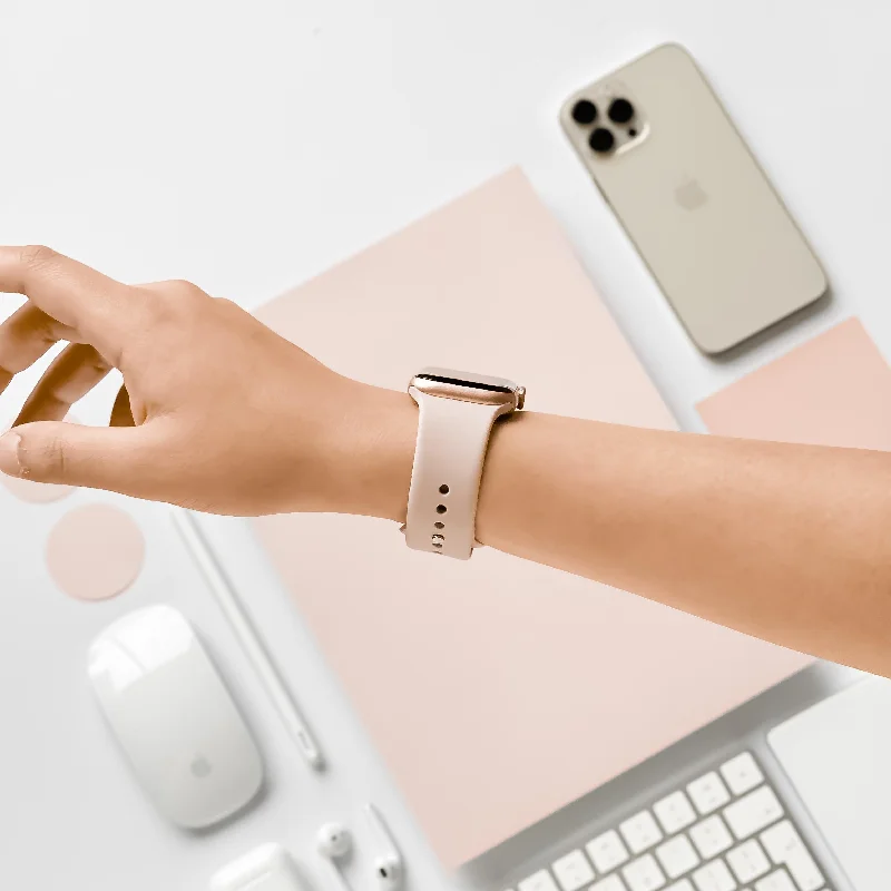 NAKD Apple Watch Strap - Dusty Pink