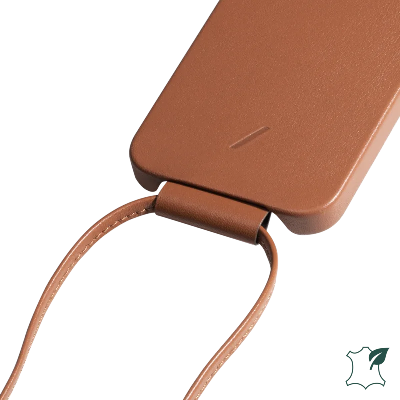 Leather Sling For Magnetic Clic Case-Tan