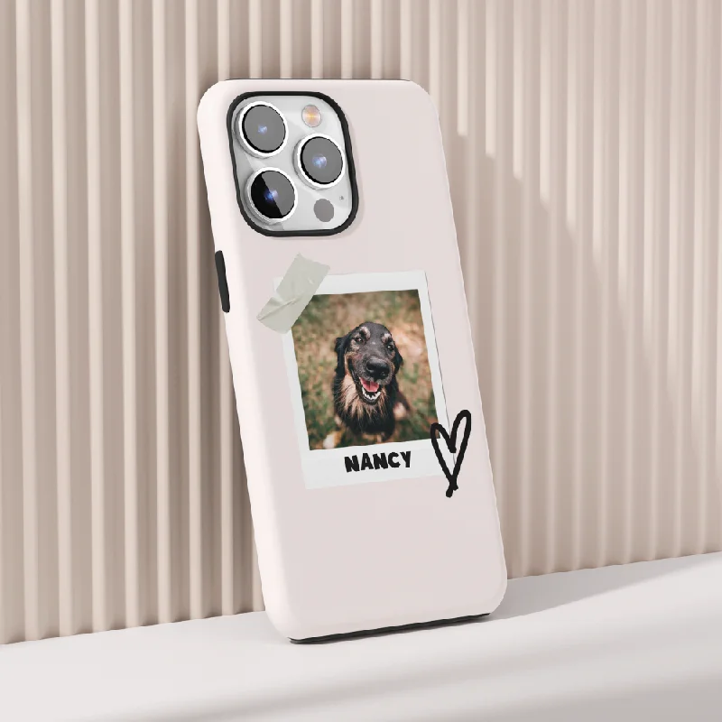 Personalised Polaroid Dog Phone Case - Upload Your Photo