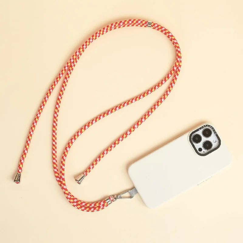 Red Yellow Phone Strap with Strap Card