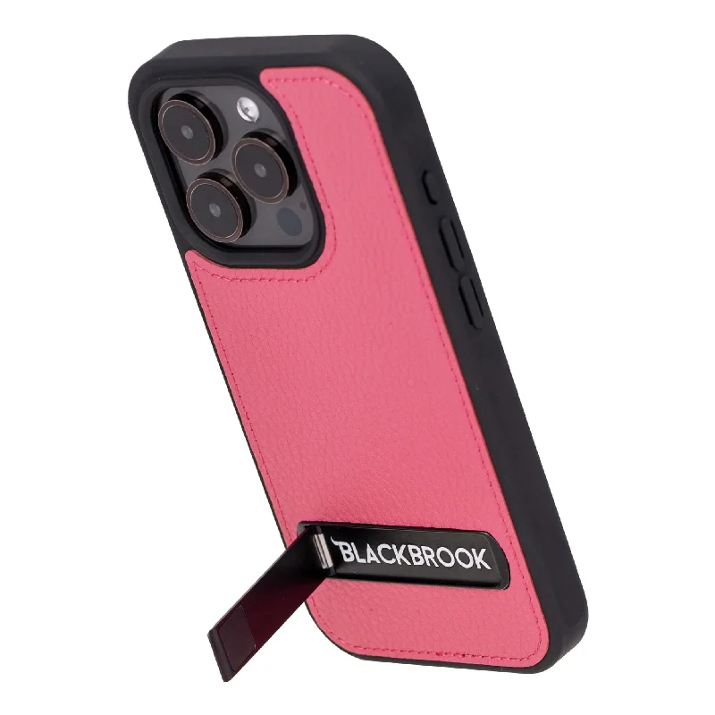 Reed iPhone 15 PRO Snap-On with Stand Case, Fuchsia