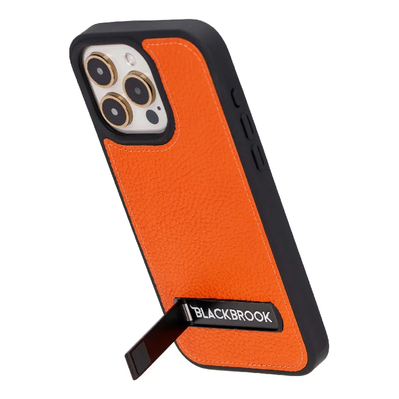 Reed iPhone 15 Pro Max Snap-On with Stand Case, Orange