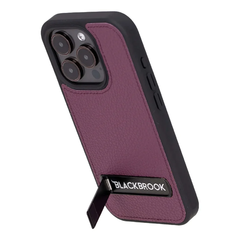 Reed iPhone 15 PRO Snap-On with Stand Case, Purple