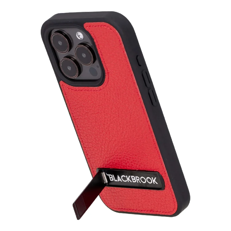 Reed iPhone 15 PRO Snap-On with Stand Case, Red