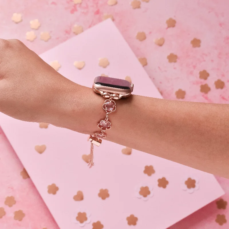 Rose Gold Flower Bracelet Apple Watch Strap