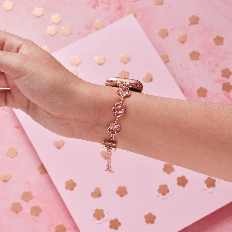 Rose Gold Flower Bracelet Apple Watch Strap