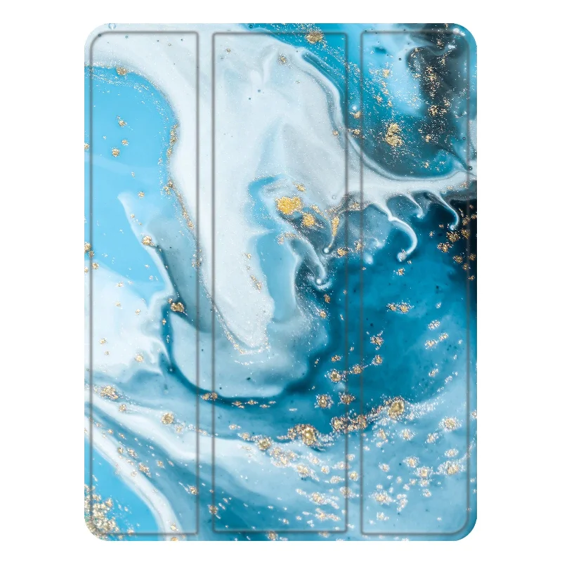 Inspire Series Tri-Fold Folio Marble Design Case - iPad Pro 11""