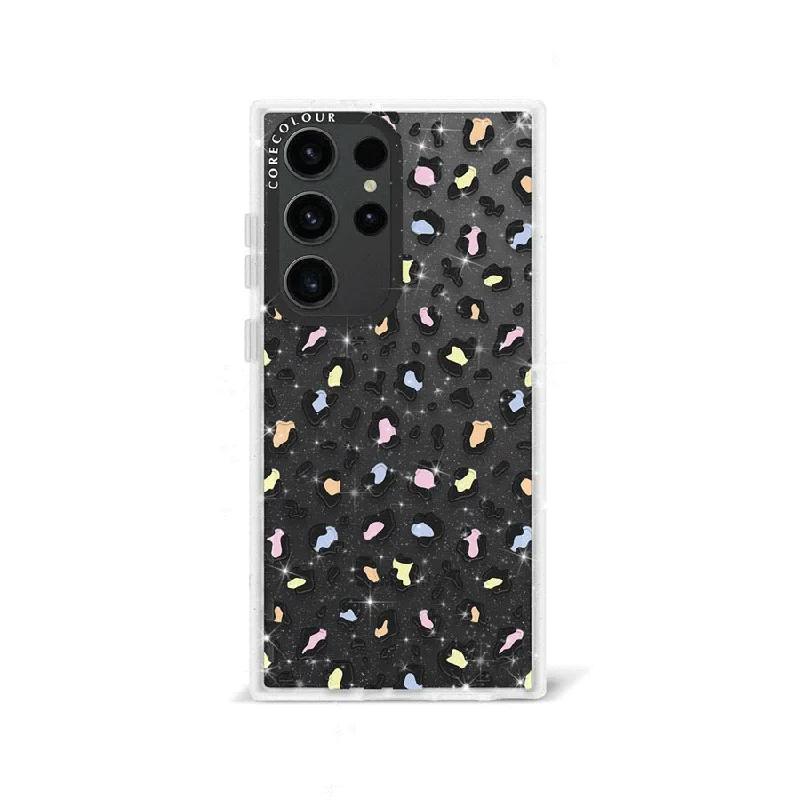 Samsung Galaxy S23 Ultra Colourful Leopard Glitter Phone Case