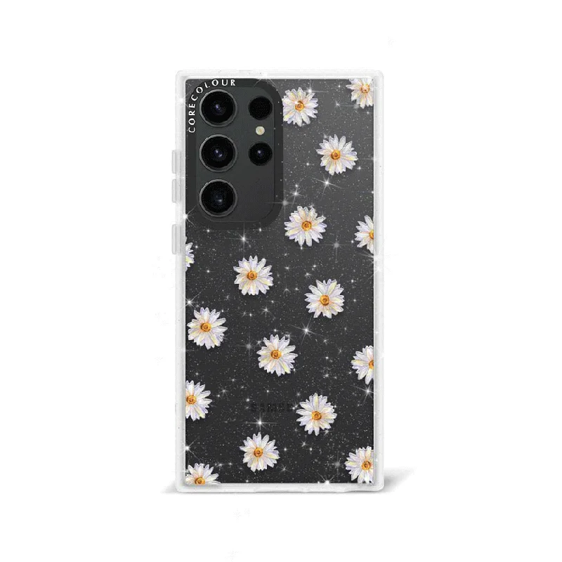 Samsung Galaxy S23 Ultra Oopsy Daisy Glitter Phone Case