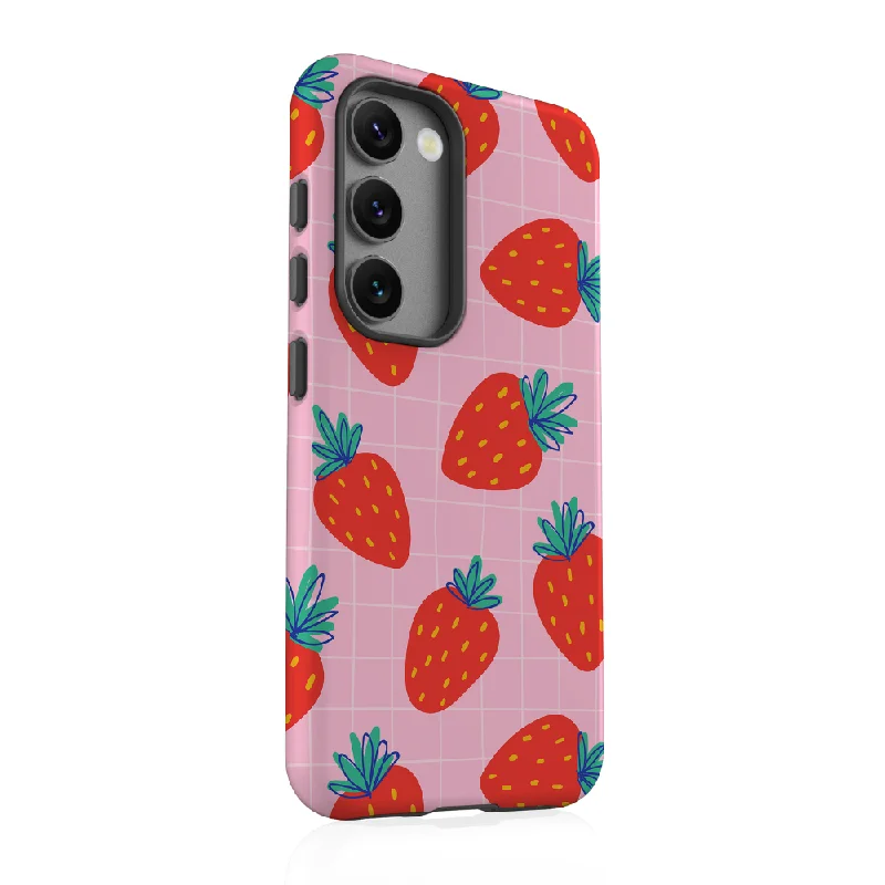 Samsung Phone Case - Cute Strawberries