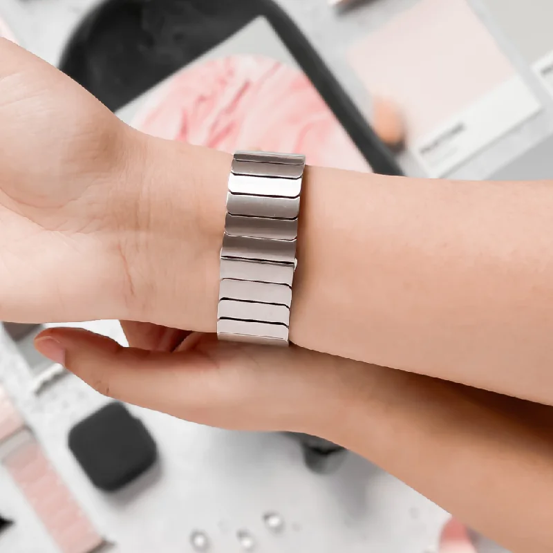 Slinky Apple Watch Strap - Silver