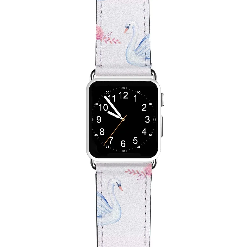 Spring Flower Swan APPLE WATCH 手錶帶