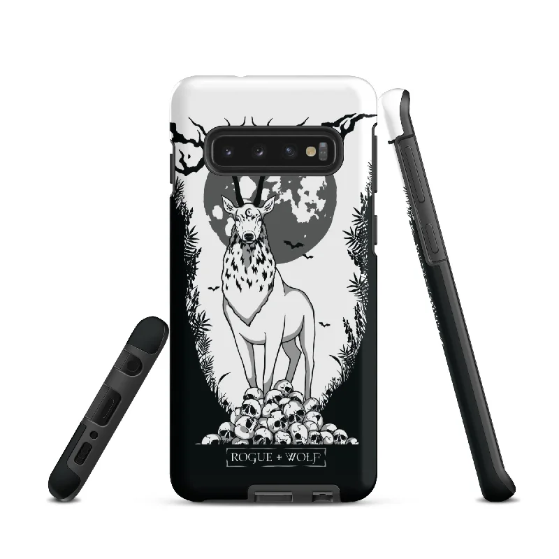 Stag Guardian Tough Phone Case for Samsung - Shockproof Anti-scratch Goth Witchy Phone Case Cover