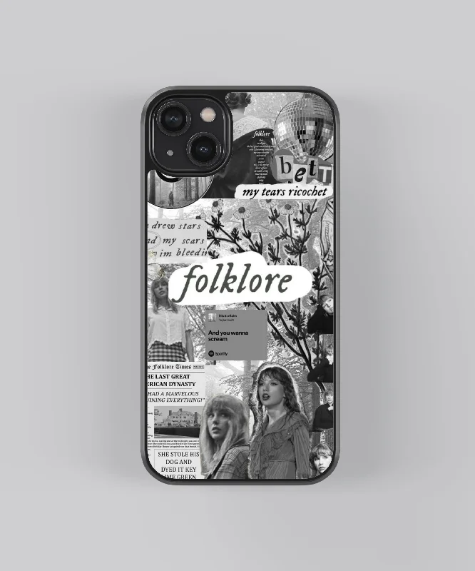 Taylor Swift Folklore Spotify Glass Phone Case Cover