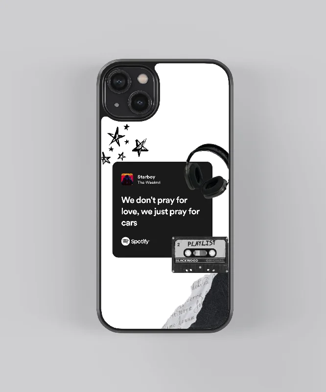 The Weeknd Starboy Spotify Glass Phone Case Cover