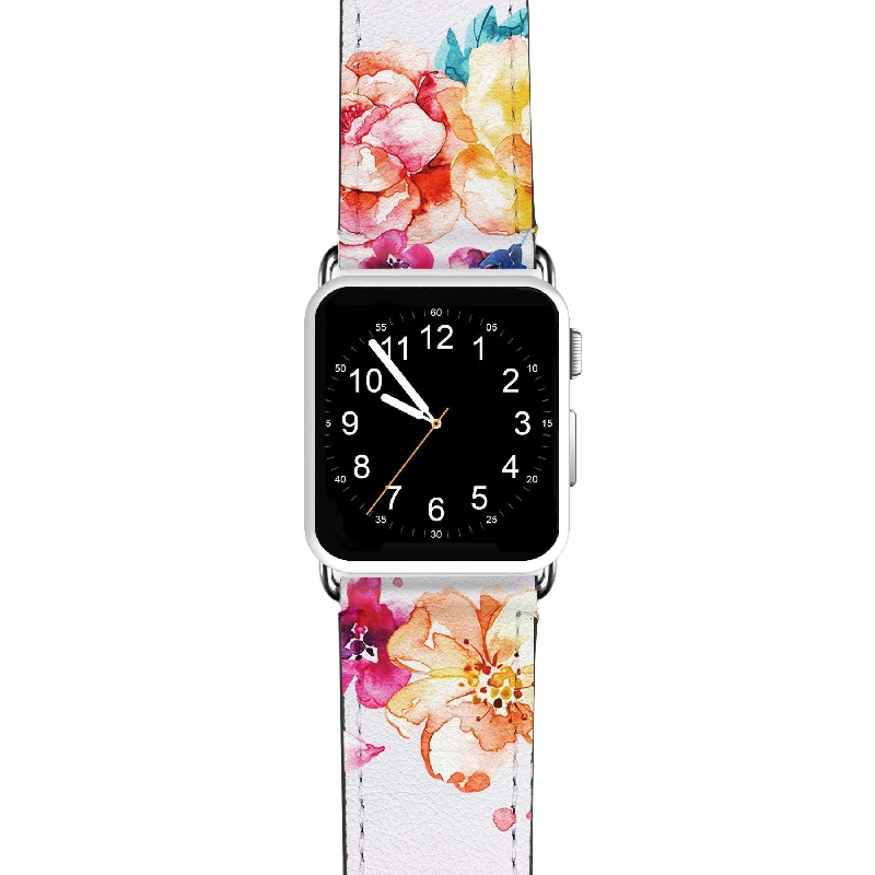 Tropical Watercolor Florals APPLE WATCH 手錶帶