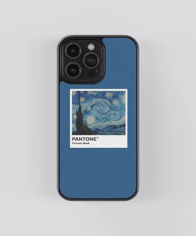 Van Gogh Starry Night Polaroid Glass Phone Case Cover