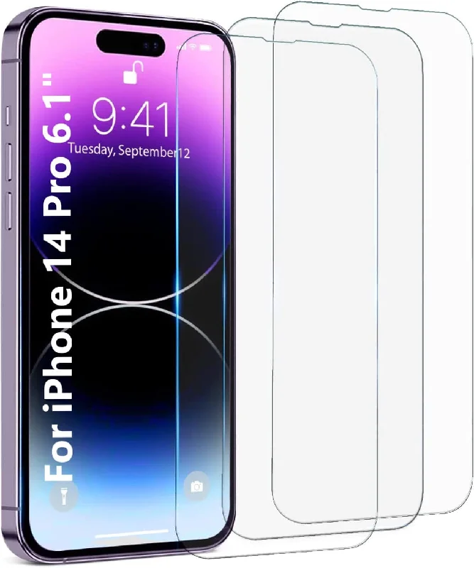 ZeroDamage Ultra-Strong Tempered Glass Screen Protector (2-Pack) - iPhone 14 Pro