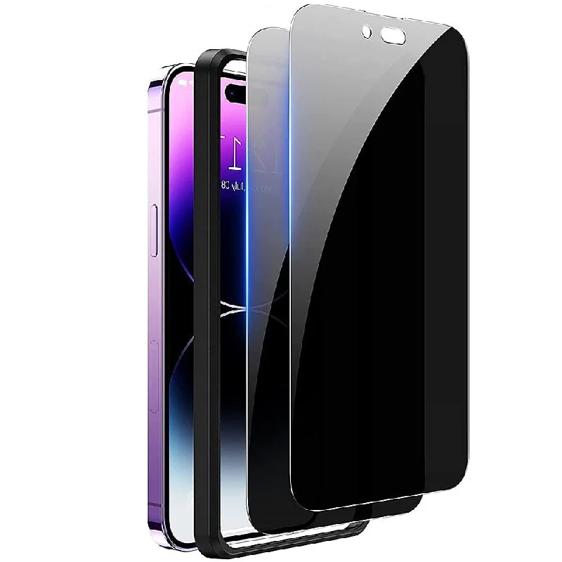 ZeroDamage Ultra-Strong+ Tempered Privacy Glass Screen Protector (2-Pack) - iPhone 14 Pro