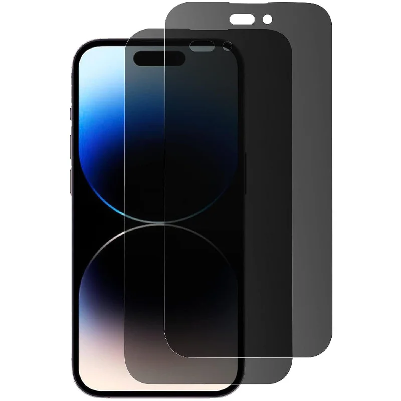 ZeroDamage Ultra-Strong+ Tempered Privacy Glass Screen Protector (2-Pack) - iPhone 15 Plus